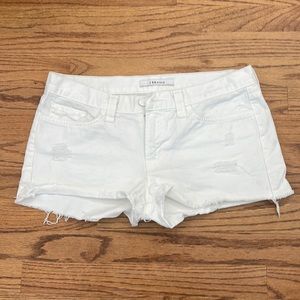 J brand size 28 white jean shorts